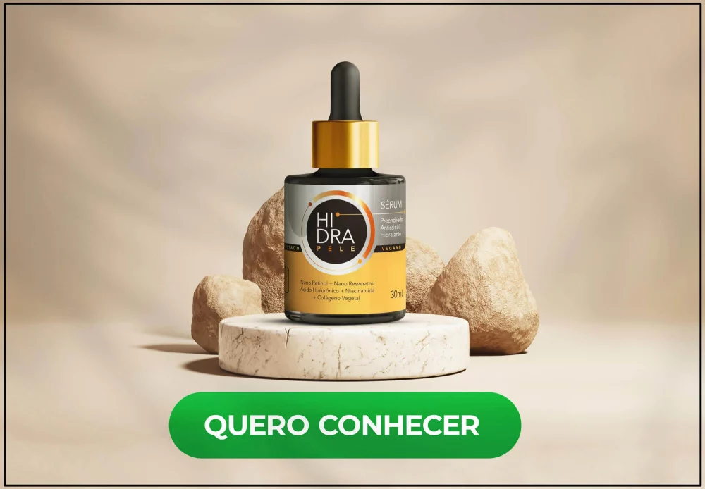 Sérum Hidra Pele antissinais com Resveratrol e Colágeno Vegetal