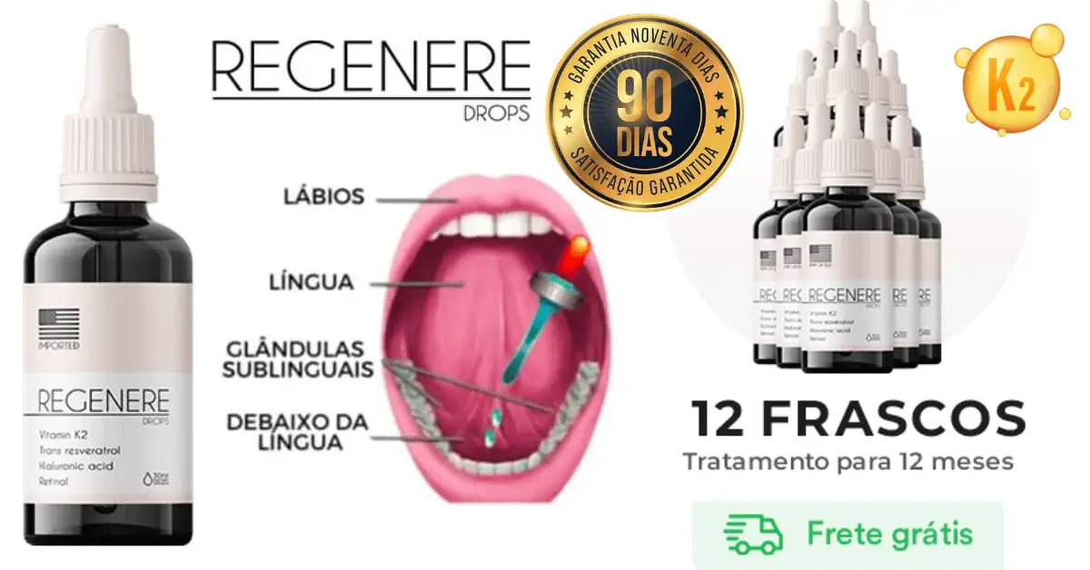 K2-Regenere-Drops-12-Frascos-Tratamento-Antienvelhecimento-Aplicação-Sublingual-Vitamina-K2-Ácido-Hialurônico-Trans-Resveratrol-Retinol-Verisol-Garantia-90-Dias-Frete-Grátis