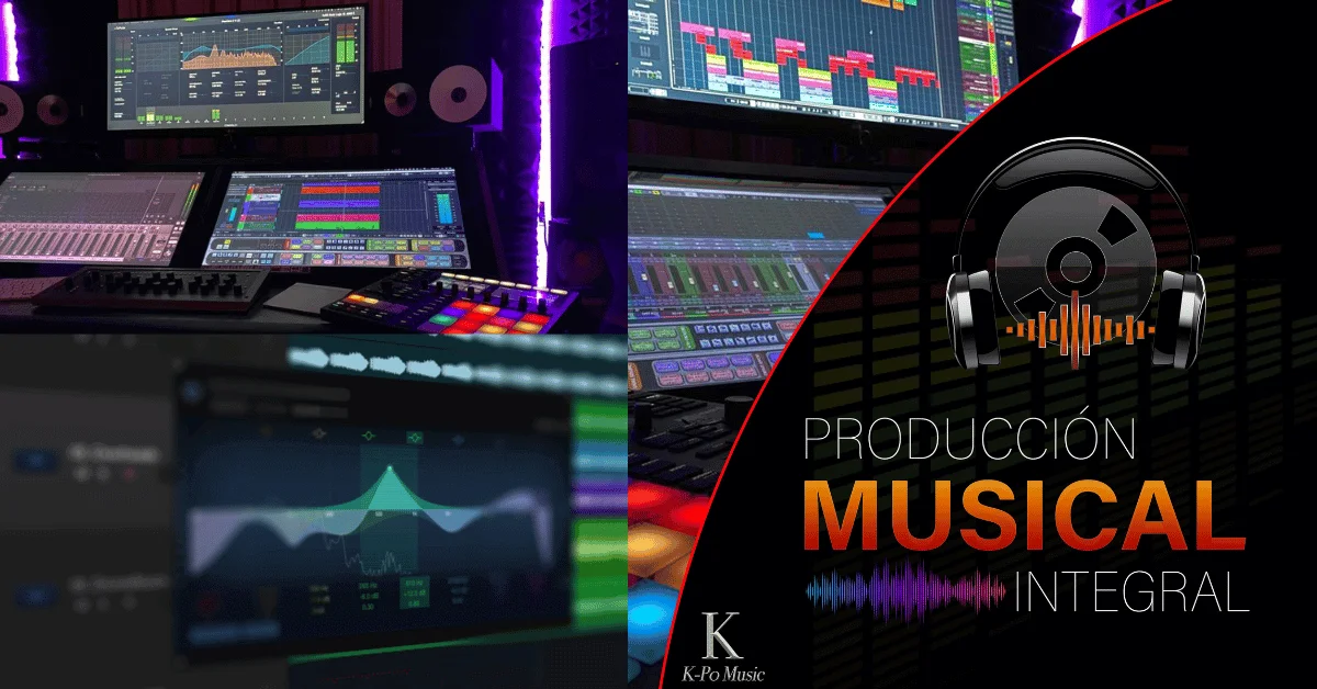 Estudio de grabación digital con equipos de producción musical avanzada - K-Po Music